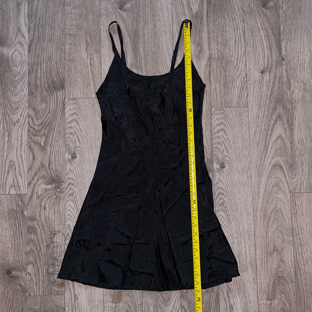 Comrags Vintage Black Slip Dress Size M Made in Canada - Picture 10 of 11